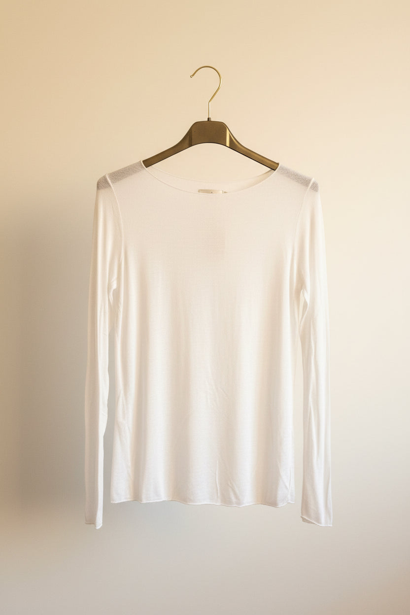 Maglia cashmere panna