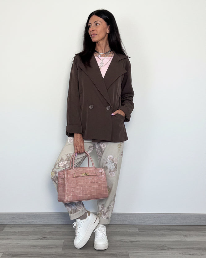 Trench over Dafne cioccolato