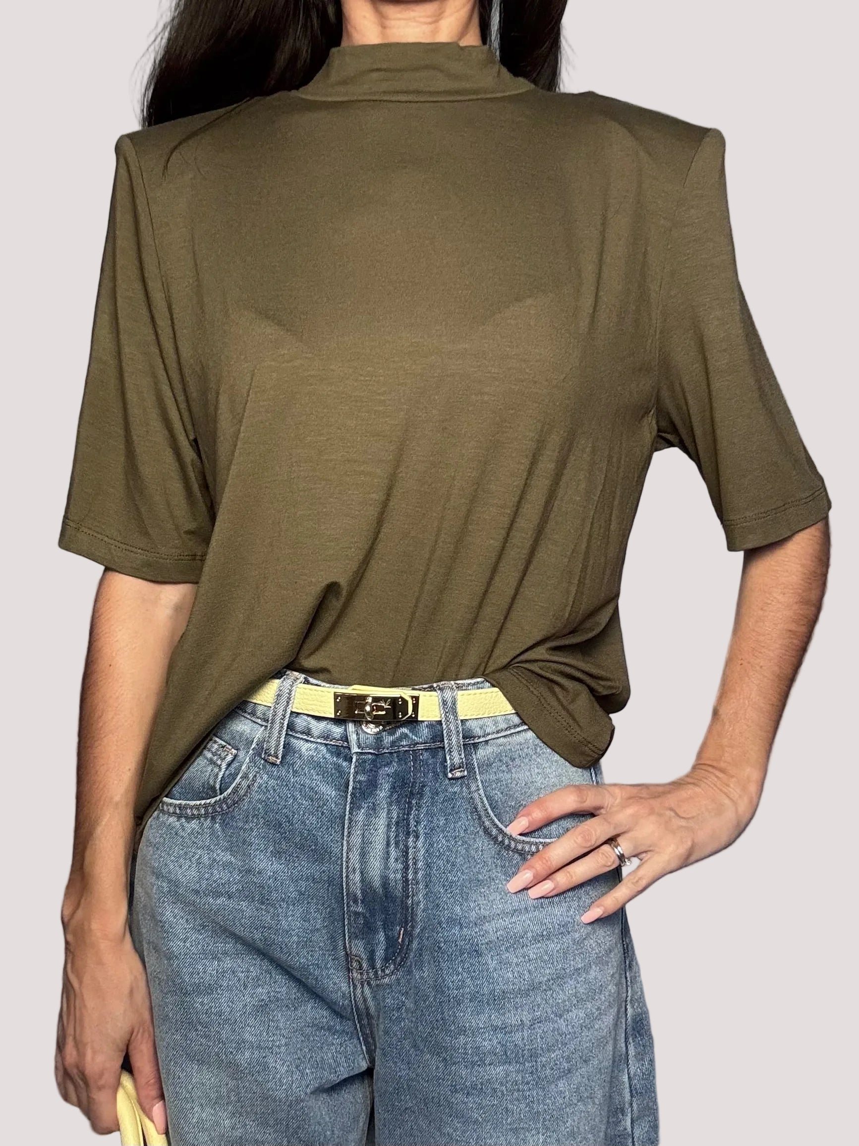 T-shirt maglia Just West oliva