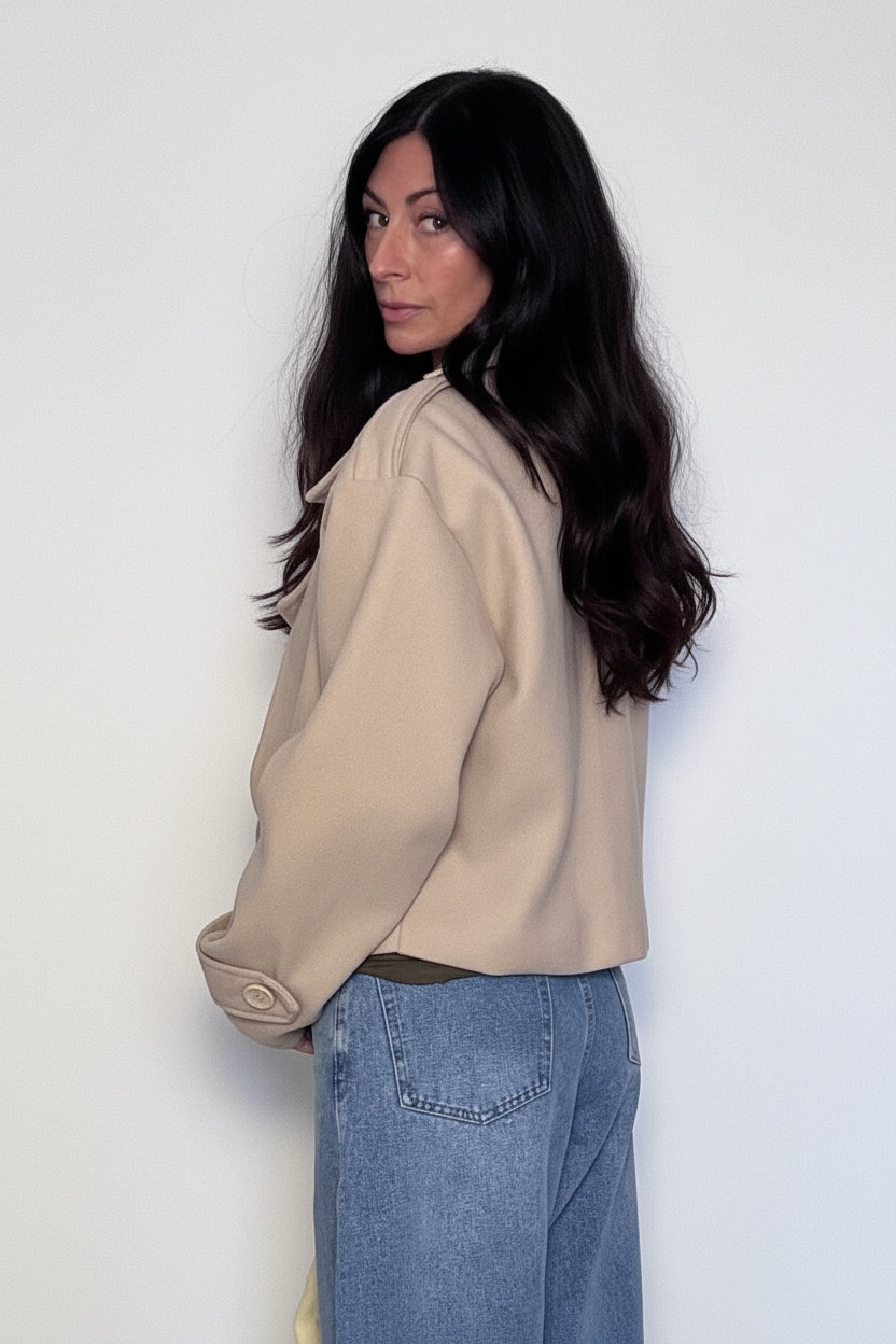 Cappotto corto Zoey beige