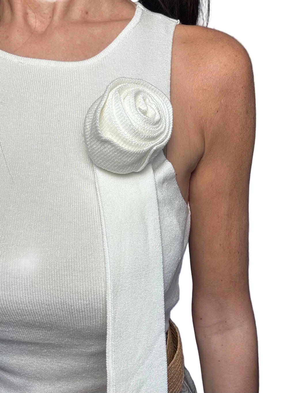 Top Rosa bianco