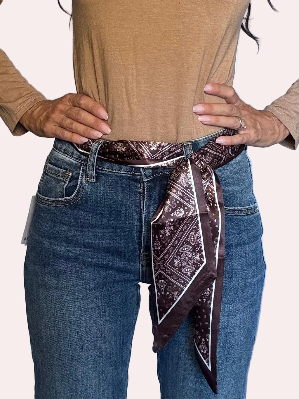 Jeans Skinny Chance con foulard