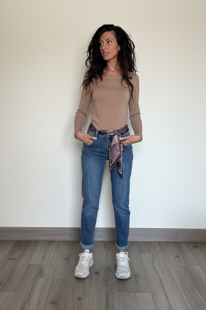 Jeans Skinny Chance con foulard