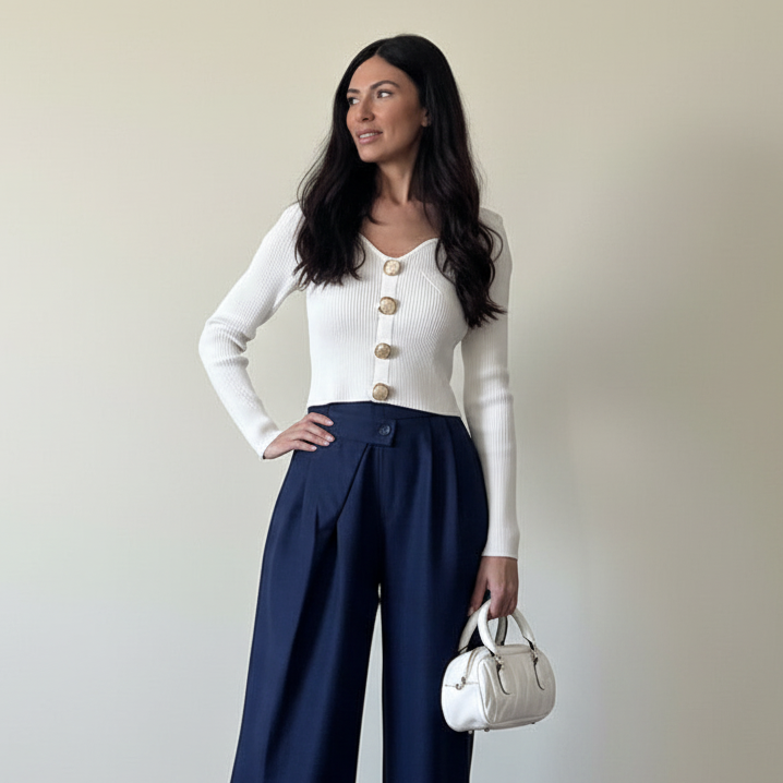 Pantalone Jasmine blu