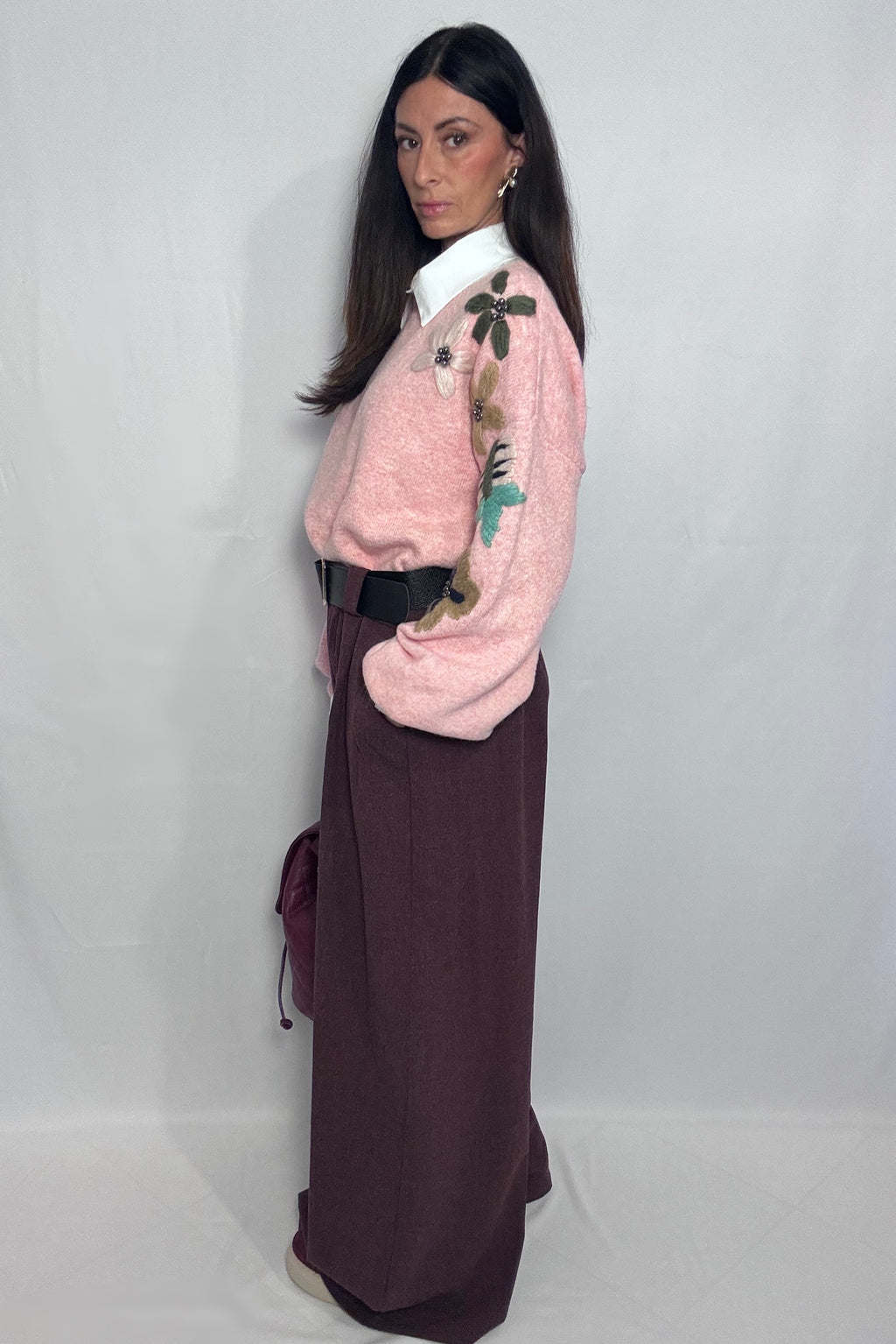 Pull Ricami (limited edition) rosa