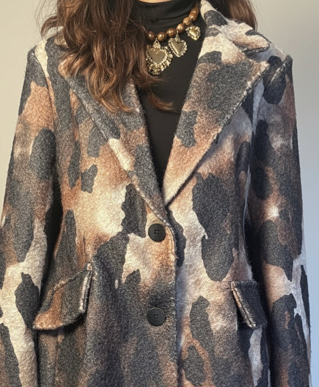 Giacca Animalier in panno