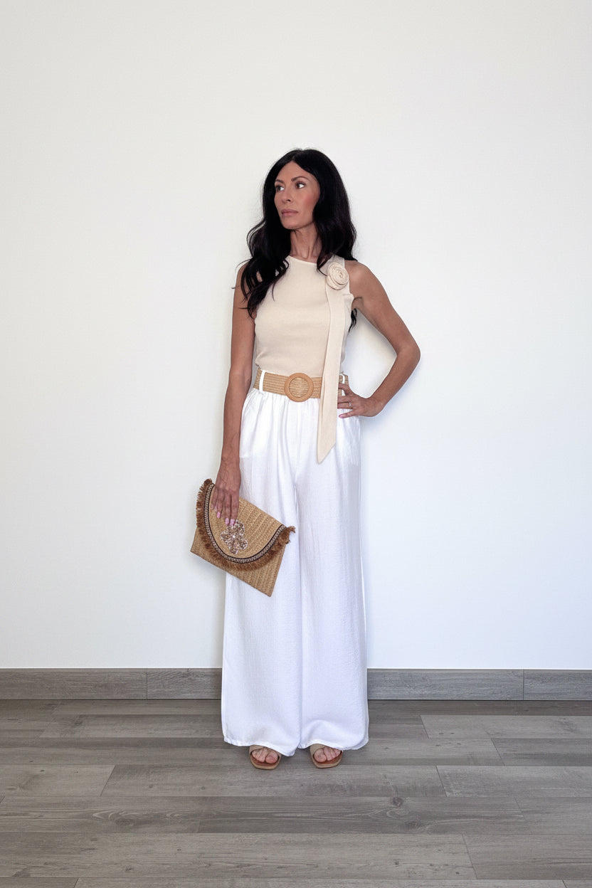 Top Rosa beige