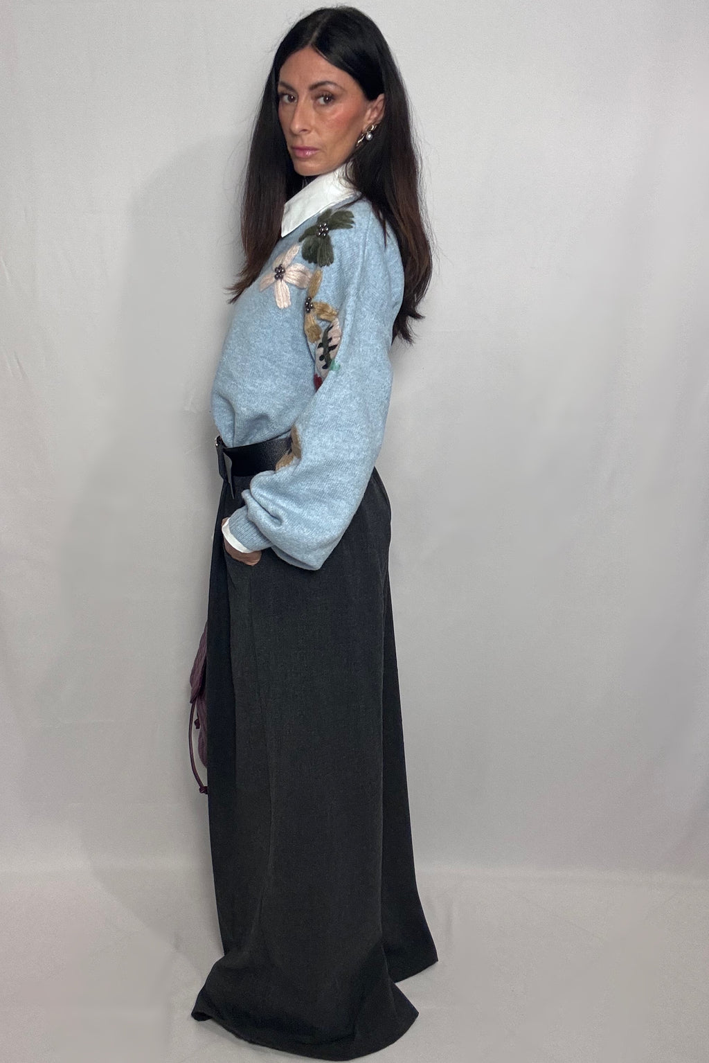 Pantalone Judy con cintura (limited edition) fumo
