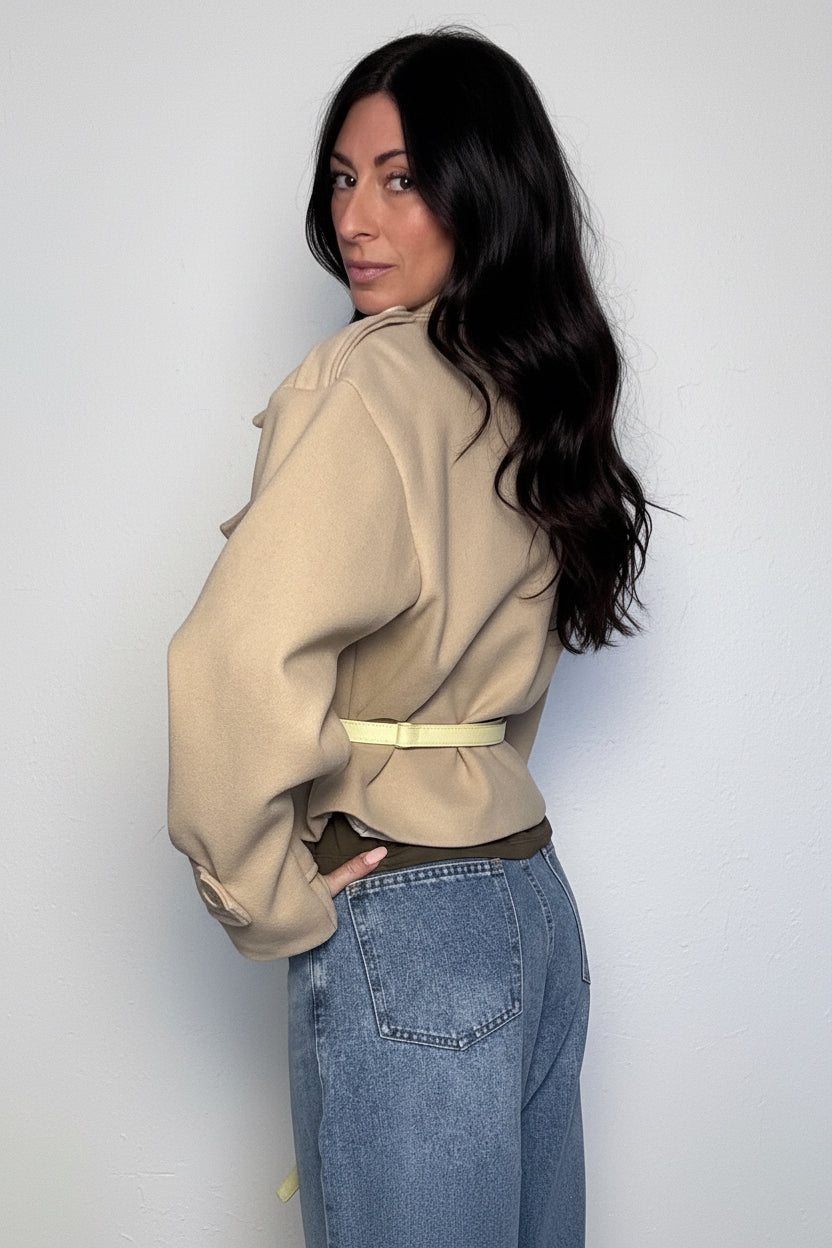 Cappotto corto Zoey beige