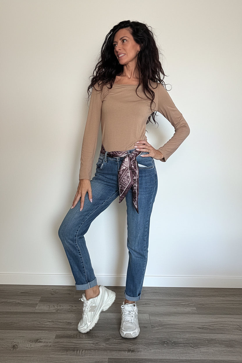 Jeans Skinny Chance con foulard