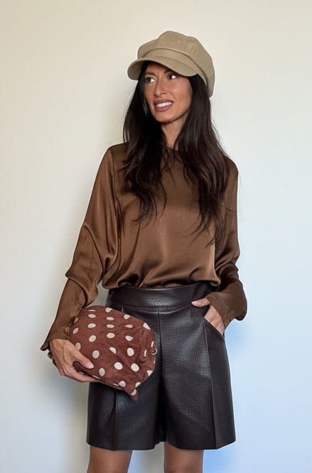 Maglia satin bronzo