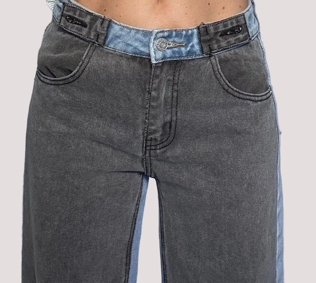 Jeans bicolor