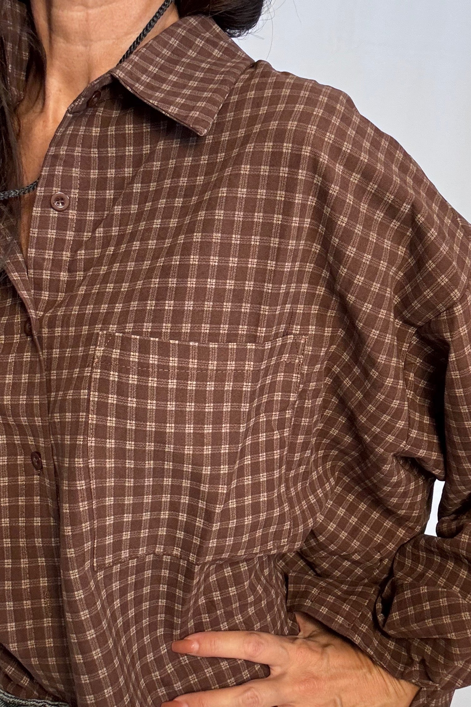 Camicia Texas cioccolato