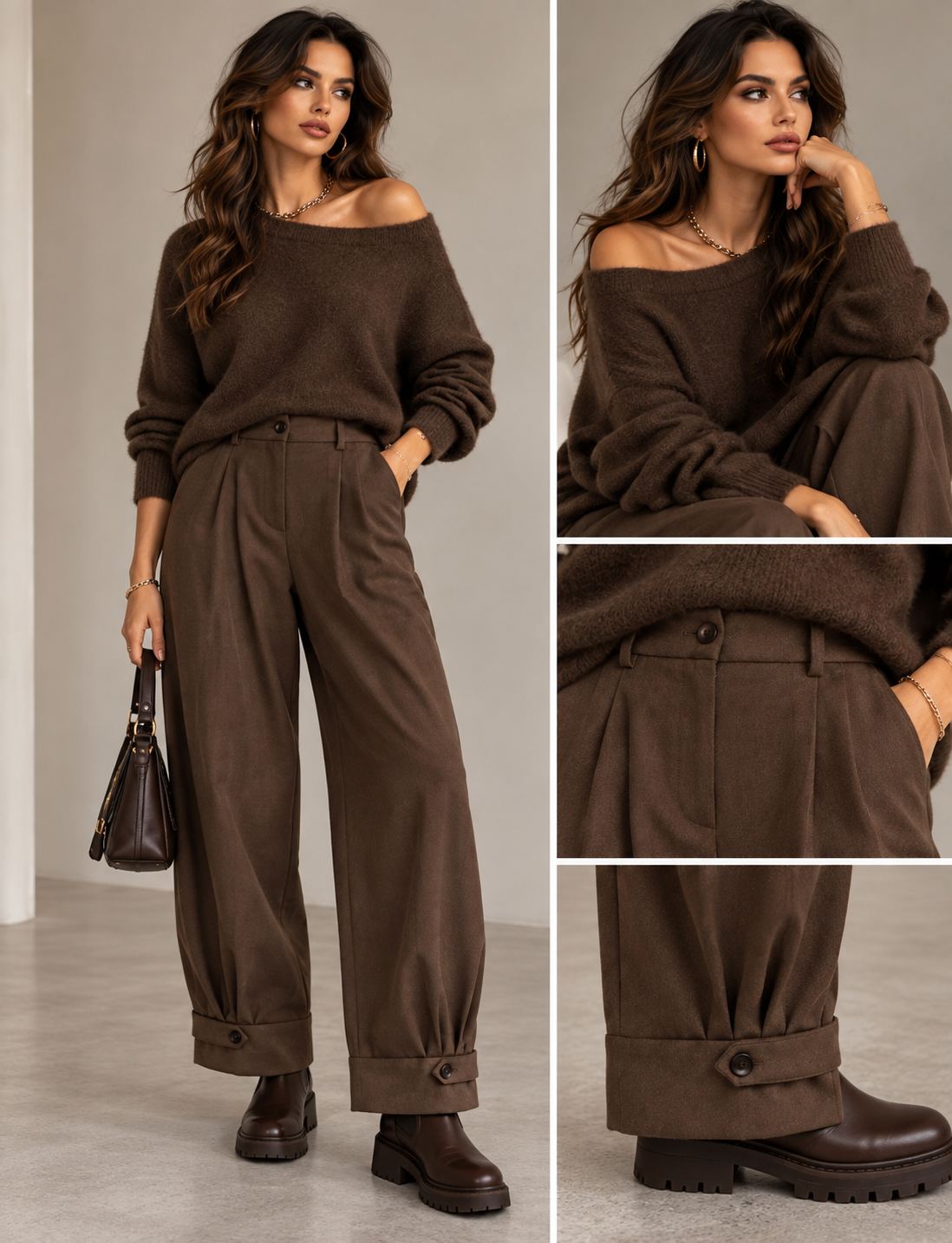 Pantalone Oslo cioccolato
