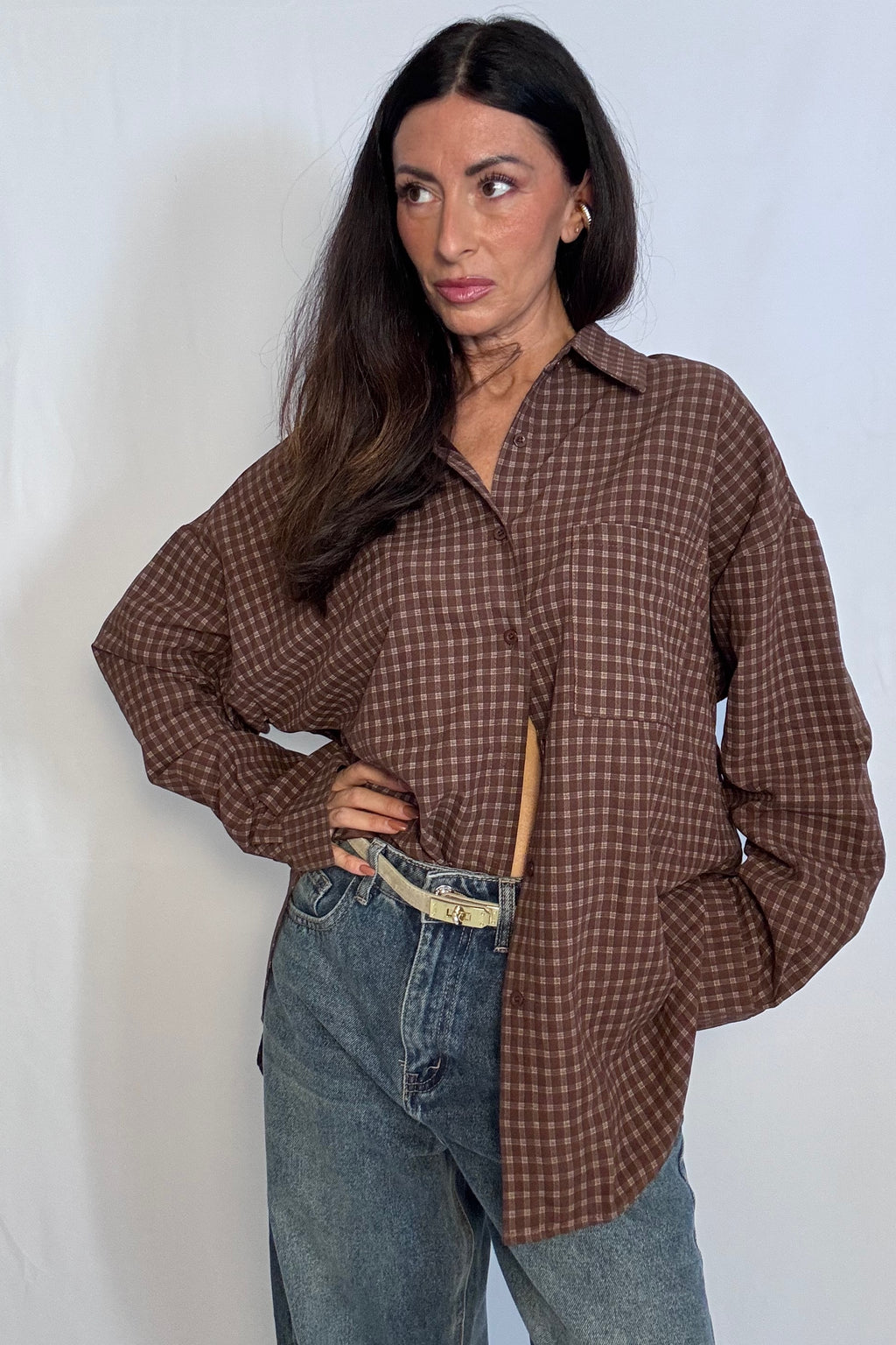 Camicia Texas cioccolato