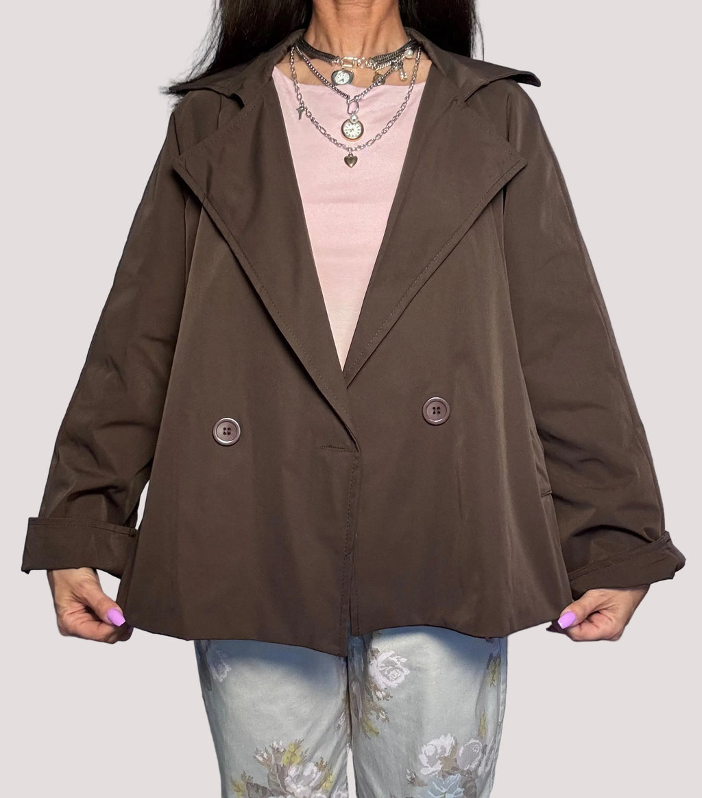 Trench over Dafne cioccolato