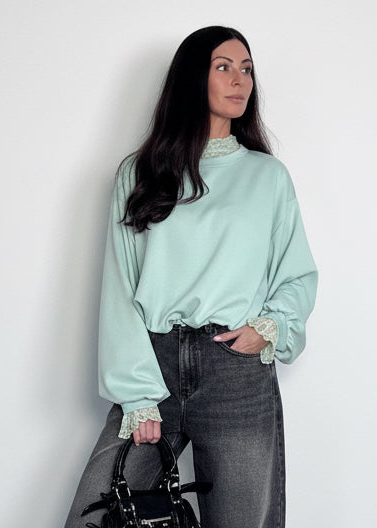 Maglia felpa Sbuffo verde