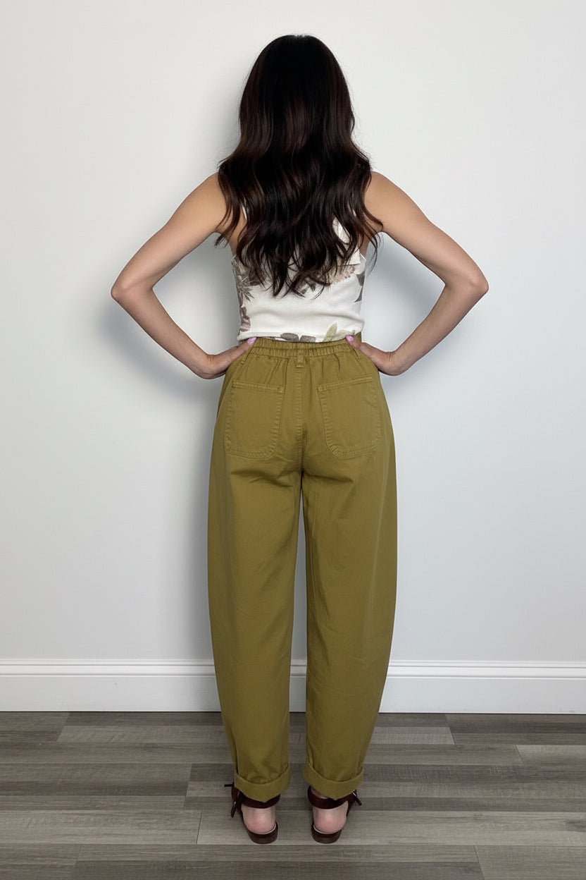 Pantalone 100% cotone Grace olio