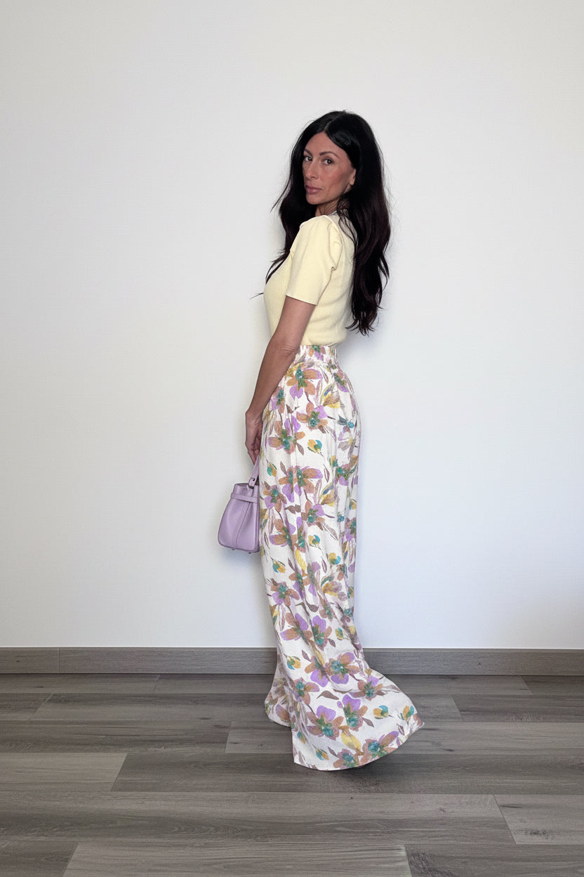 Pantalone Jardin crema