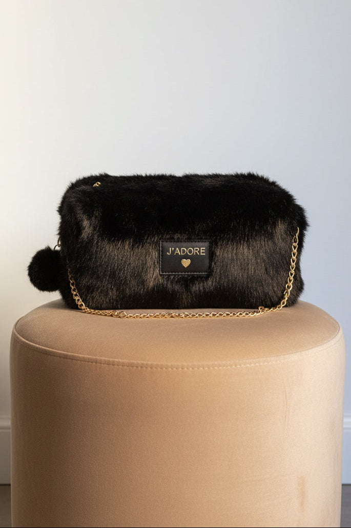 Pochette ecopelliccia Nera