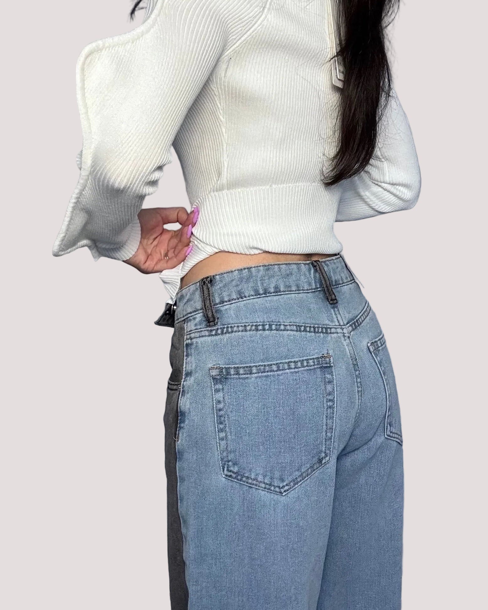 Jeans bicolor