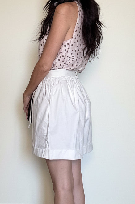 Shorts puro cotone Julia beige