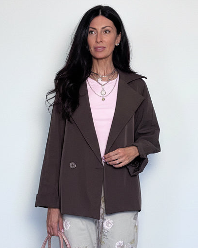 Trench over Dafne cioccolato