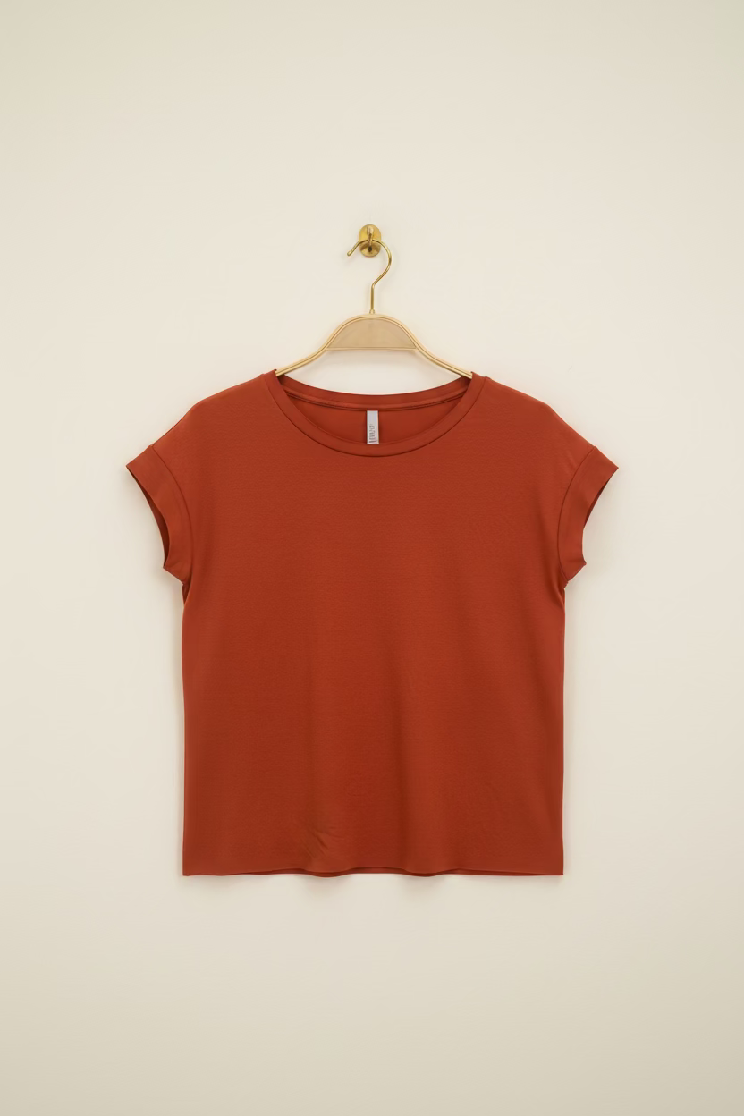 T-shirt maglia laser coccio