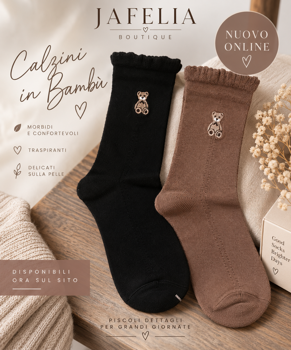 Calzini Teddy in bambù